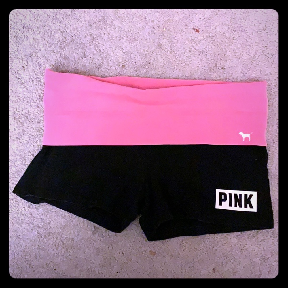Pink by VS yoga shorts